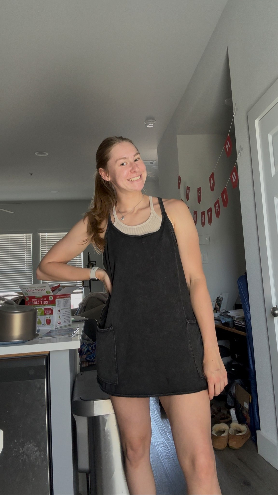 Happy Tuesday!! 🌷🫶🏻

Love pairing this dress with a high neck tank!

Wearing a small! 

#LTKStyleTip #LTKActive #LTKSeasonal