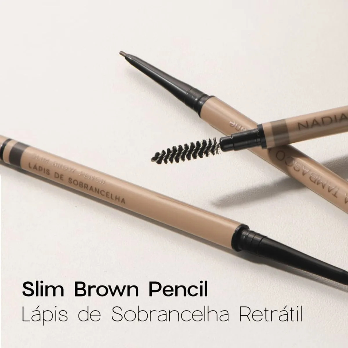 Lápis de Sobrancelhas Retrátil Escuro Nádia Tambasco By Océane - Slim Brow Pencil Dark - Maqu... | Oceane (BR)