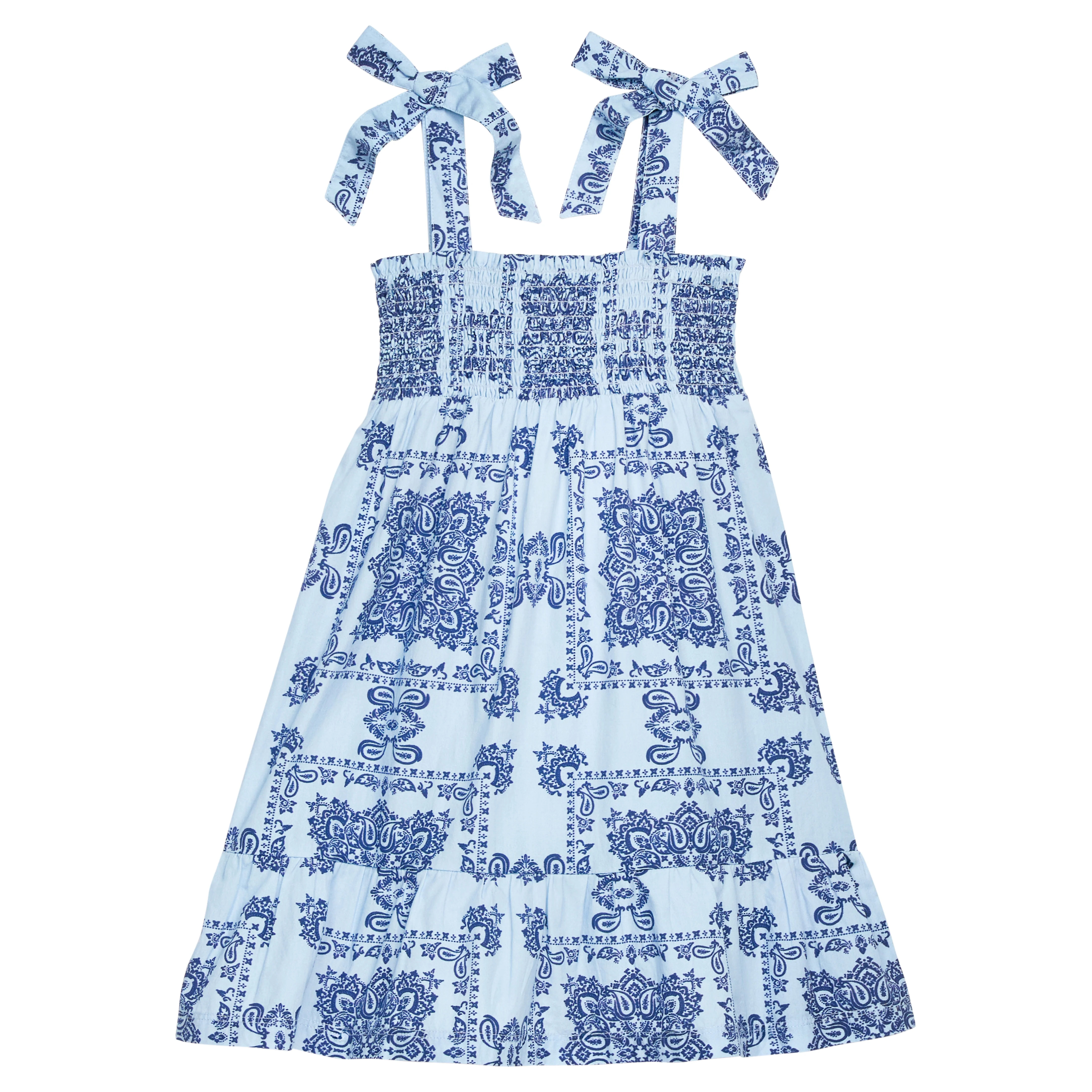 Wide Strap Lucy Dress - Boho Blue | BISBY Kids
