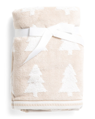2pk Tree Stripes Hand Towels | TJ Maxx