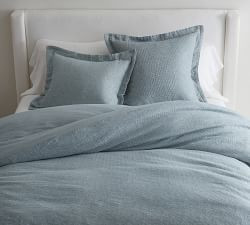 European Flax Linen Waffle Duvet Cover | Pottery Barn (US)