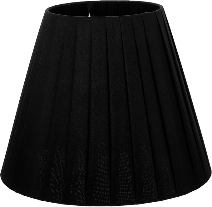 FRCOLOR Pleated Lamp Shade E27 Cloth Lamp Shade Fabric Table Lamp Shade Wall Lamp Shade Bedside D... | Amazon (US)