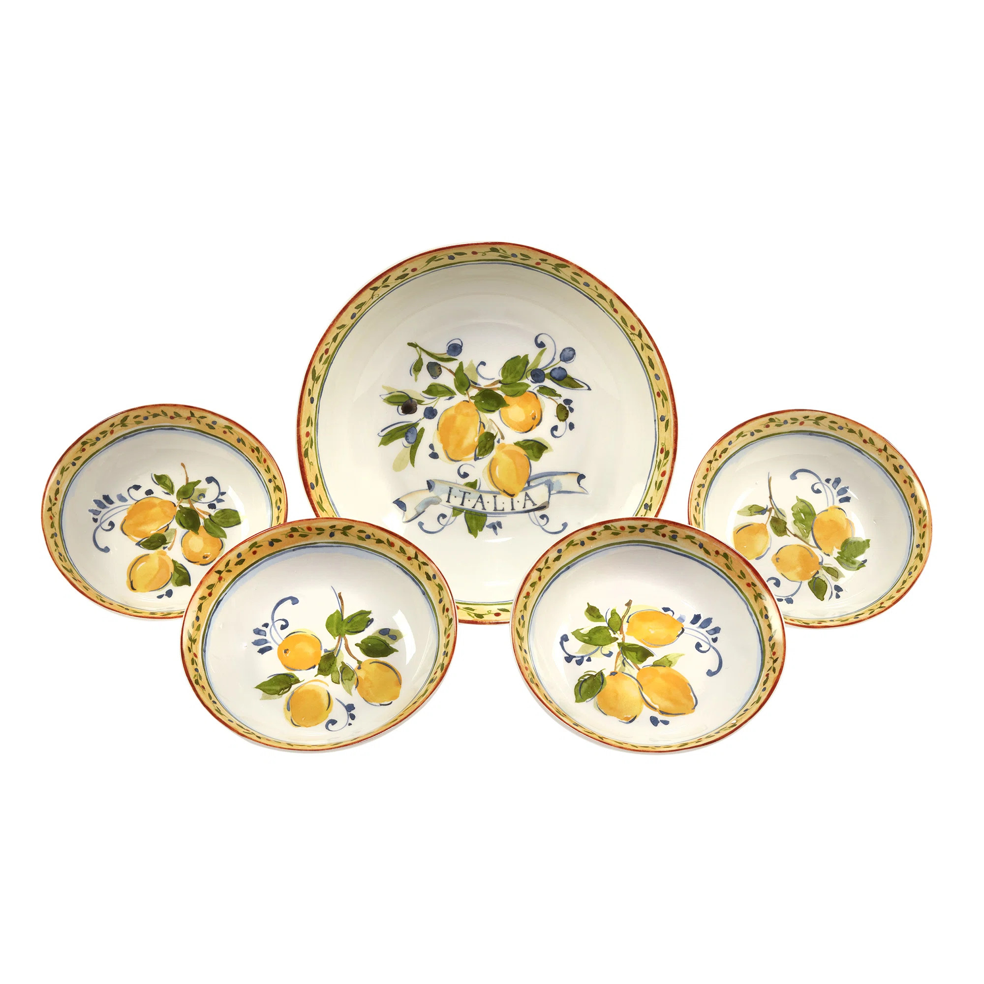 Certified International Italia 5Pc Pasta Set | Wayfair North America