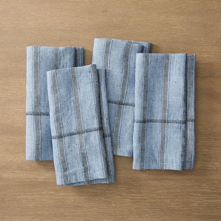 Hutton Linen Napkin Sets | West Elm (US)
