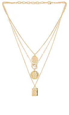 Amber Sceats Layered Coin Necklace in Gold from Revolve.com | Revolve Clothing (Global)