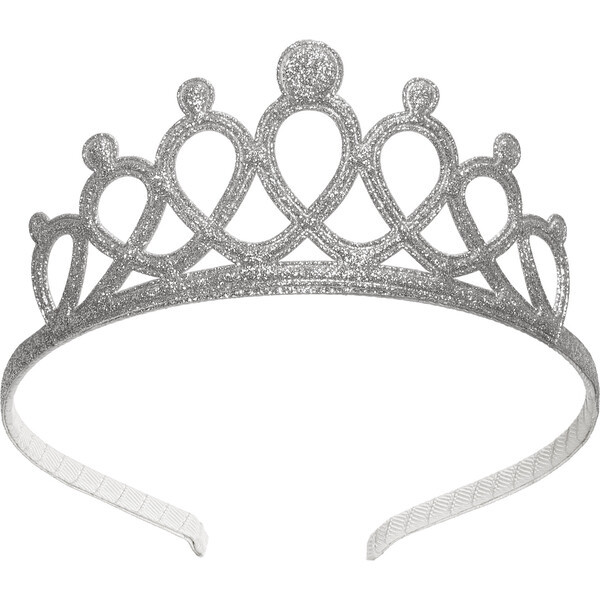 Silver Tiara Headband, Silver | Maisonette