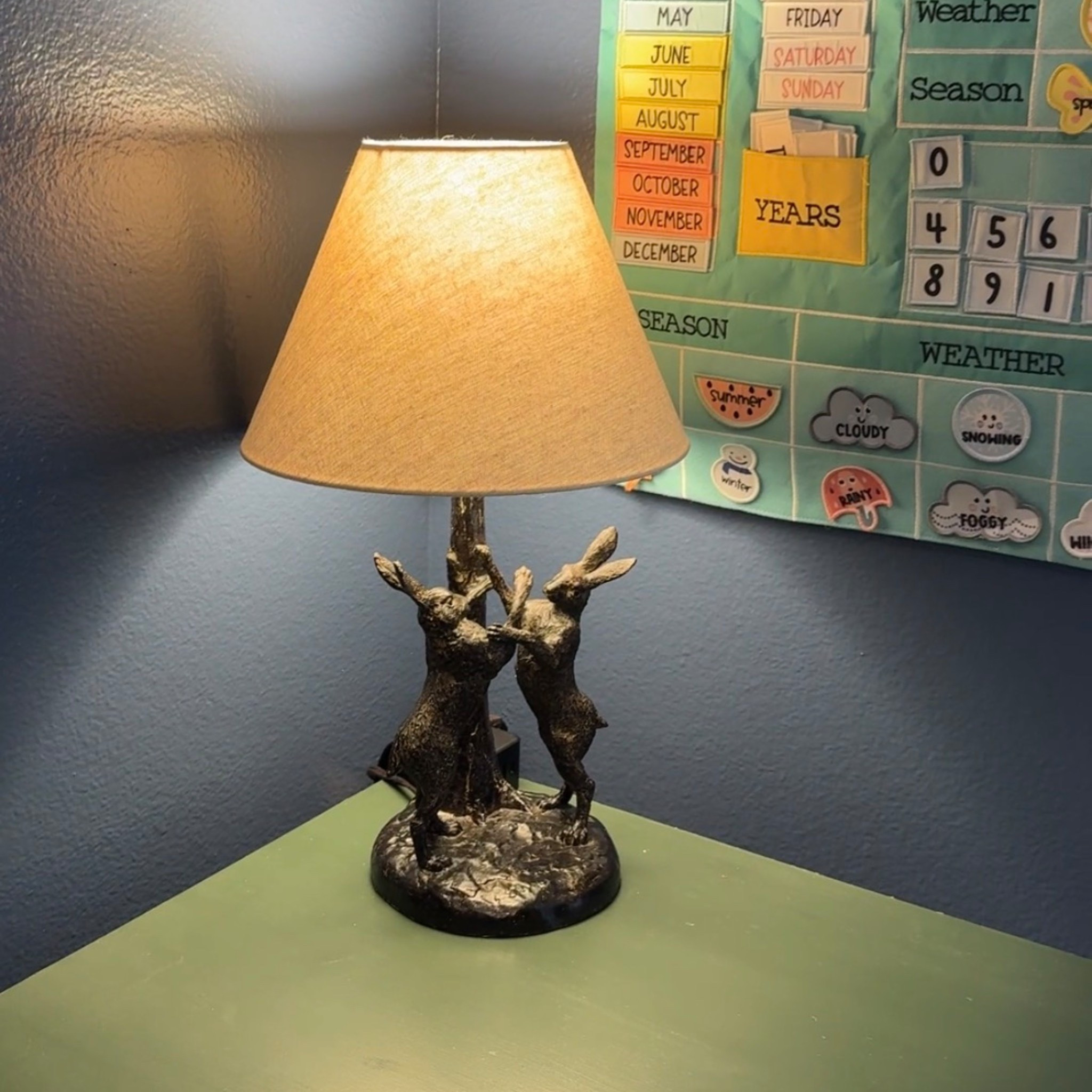 So happy with this cutesy whimsical lamp 🐇  

#LTKHome