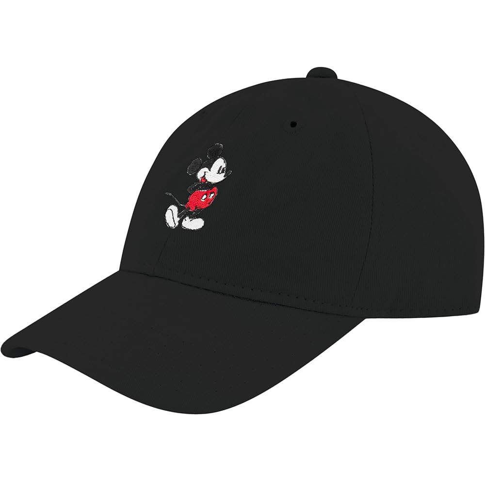 Concept One Disney Mickey Mouse Embroidered Cotton Adjustable Dad Hat with Curved Brim | Amazon (US)