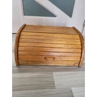 Vintage Wooden Bread Box - Old Retro Storage Kitchen Rustic Decor - Handmade Box-Kitchen Decor | Etsy (US)