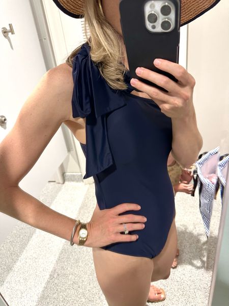 My one-piece swimsuit is on major sale! I’ve had it for a few years and it continues to be the one I grab for feeling comfortable and pulled together. I’m also a sucker for anything navy with bows! 

#LTKFindsUnder100 #LTKSaleAlert #LTKSwim