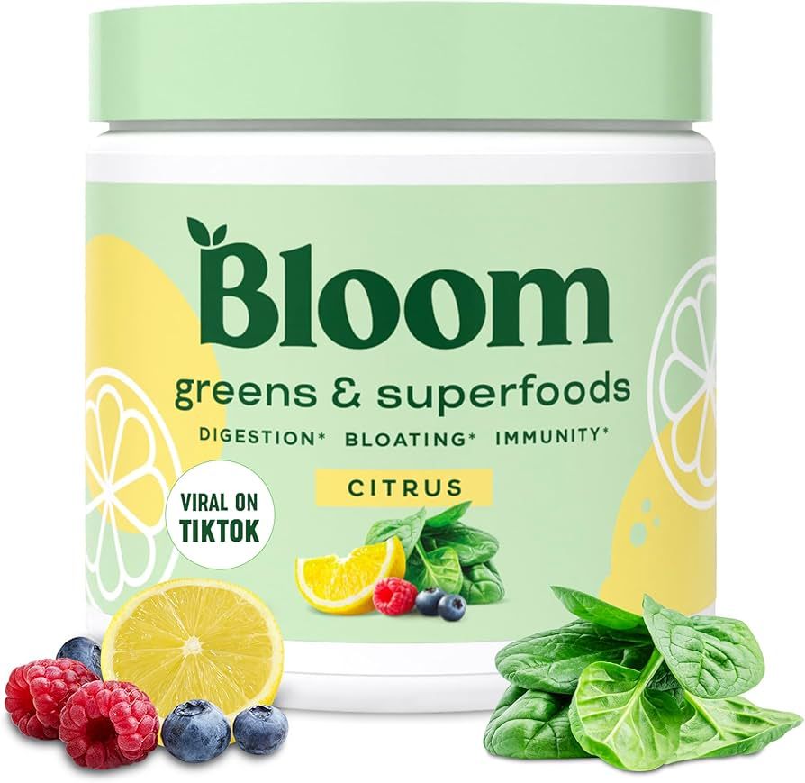 Bloom Nutrition Super Greens Powder Smoothie & Juice Mix - Probiotics for Digestive Health & Bloa... | Amazon (US)