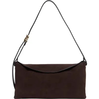 Madewell The Date Night Suede Shoulder Bag in Garnet Stone at Nordstrom | Nordstrom