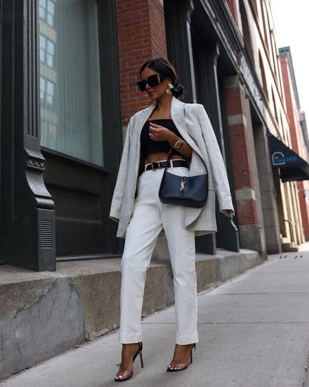 Spring outfit ideas
Linen blazer
Susana Monaco black tube top
Similar cargo pants
Saint Laurent monogram belt

#LTKfindsunder100 #LTKSeasonal #LTKstyletip