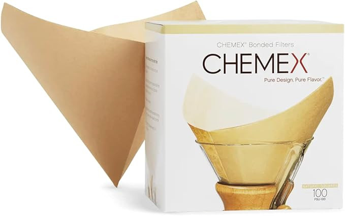 Chemex Natural Coffee Filters, Square, 100ct - Exclusive Packaging | Amazon (US)