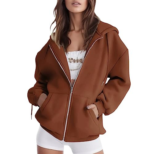Best Travel Outfits for Planes Hoodies Womens Lightweight Zip Up Hoodie Womens Jackets Casual White Jackets for Women Zip Up Jacket Y2k Grey Jacket Women Figs Jacket Athletic Sweatshirts for Women | Amazon (US)