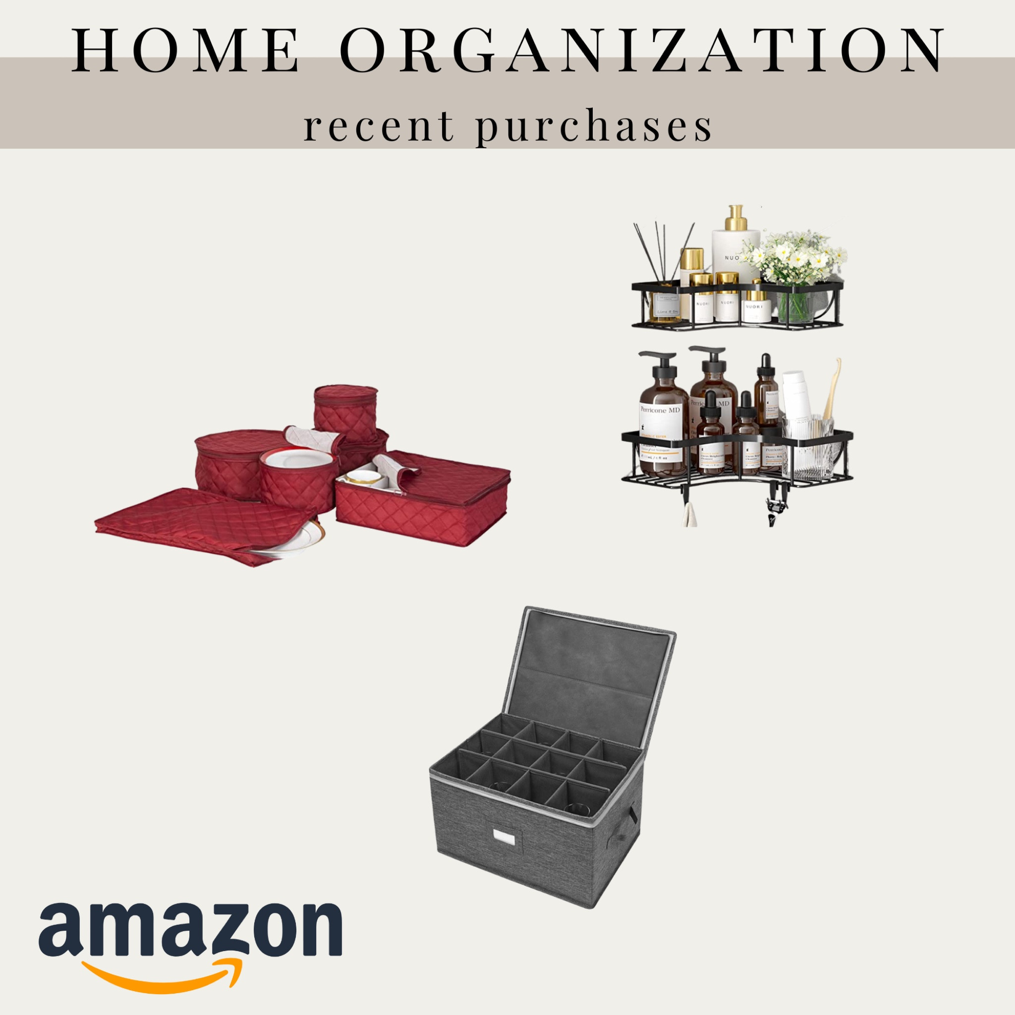 Recent home organization items from Amazon!

#LTKhome #LTKSeasonal