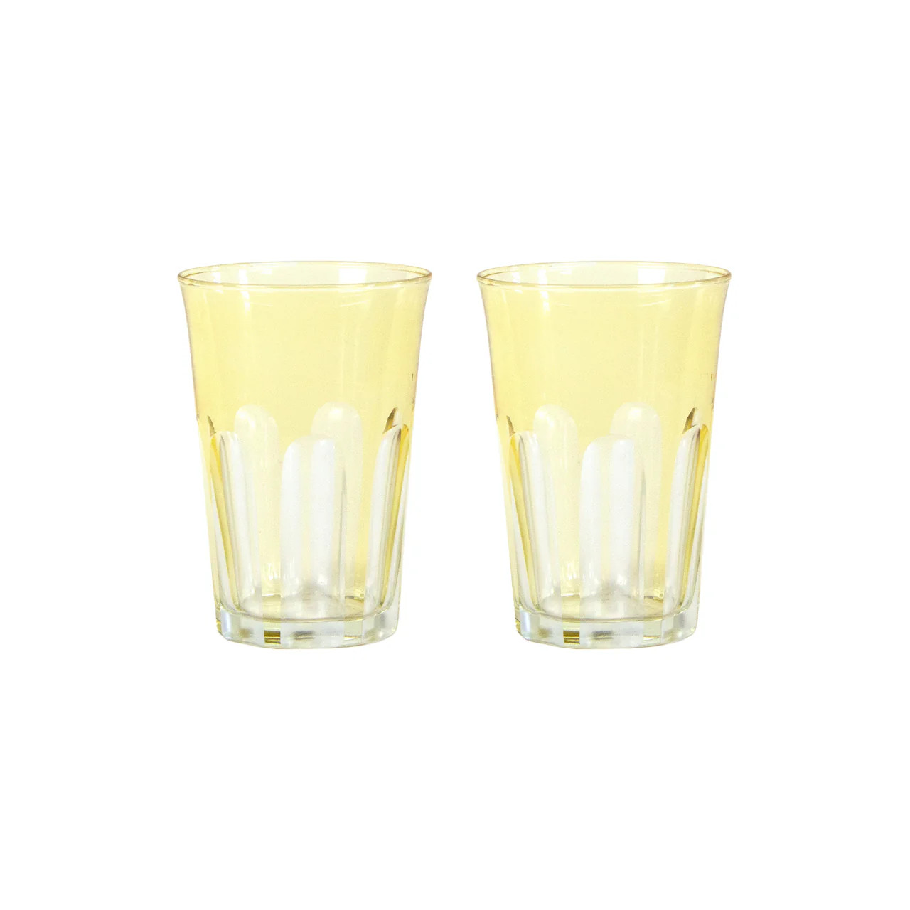 Translucent Colored Glass S/2,  Limoncello | Paloma & Co.