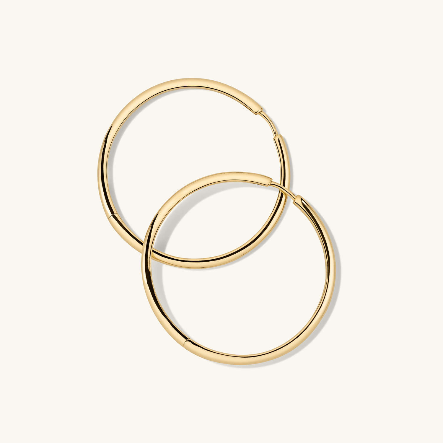 Tube Oversized Hoops | Mejuri (Global)