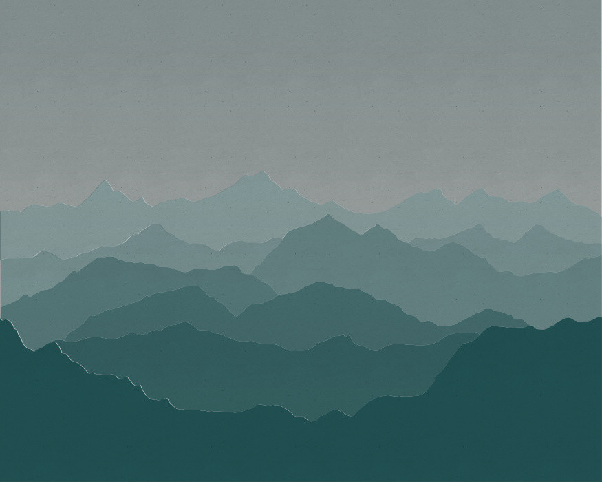 Paper Mountains Mural | Love vs. Design