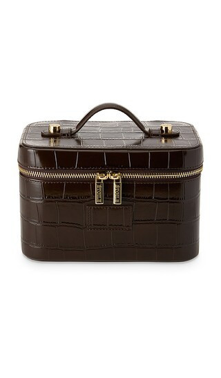 ETOILE COLLECTIVE x REVOLVE Mini Vanity Case in Espresso Croc. | Revolve Clothing (Global)