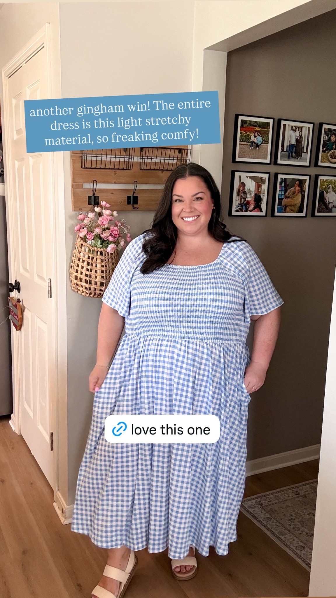 another gingham win! The entire dress is this light stretchy material, so freaking comfy!💙

#LTKootd #LTKSaleAlert #LTKPlusSize