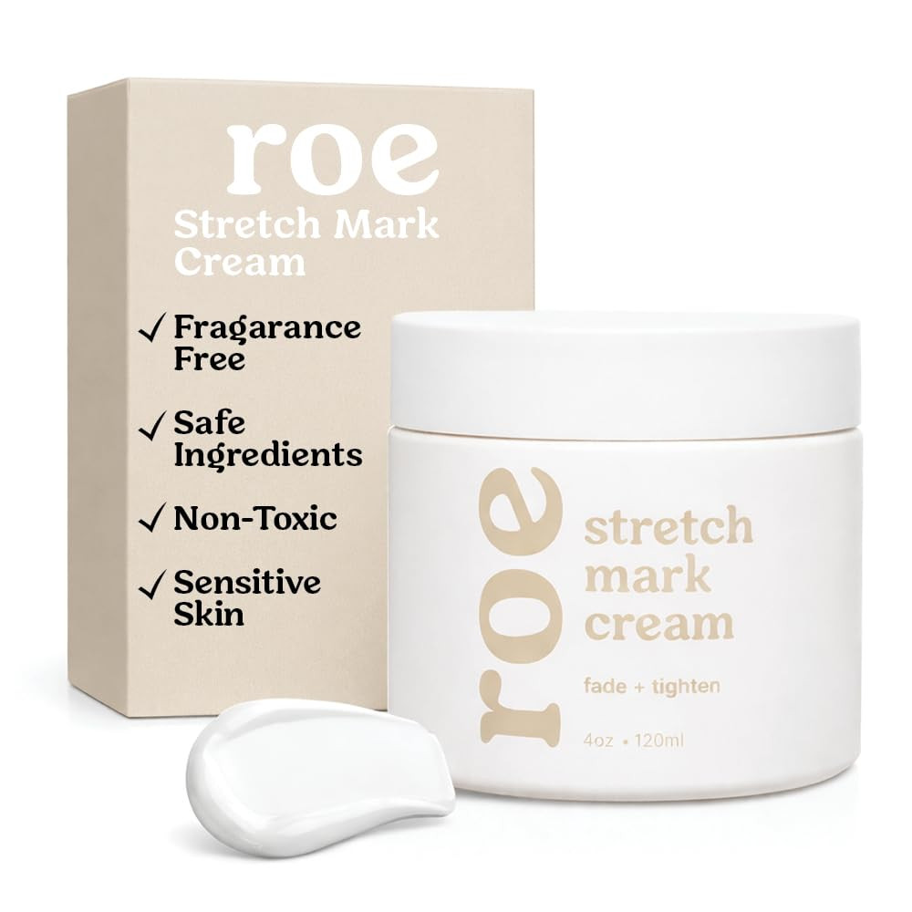 Roe Wellness Stretch Mark Cream for Sensitive Skin Plant-Based Long and Short-term Hydration, Increases Skin Elasticity and Firmness (Stretch Mark Cream) | Amazon (US)