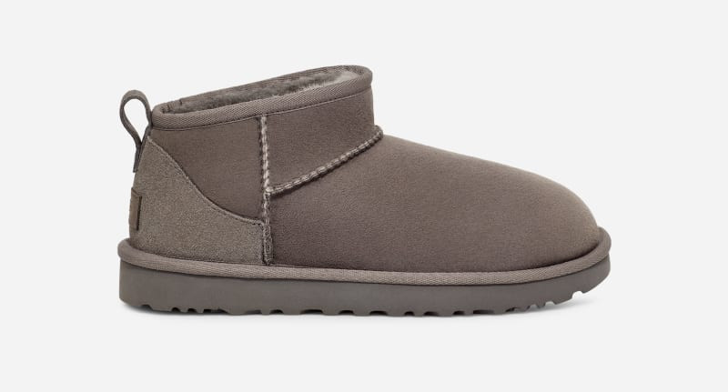 UGG® Women's Classic Ultra Mini Sheepskin Classic Boots in Grey, Size 7 | UGG (US)