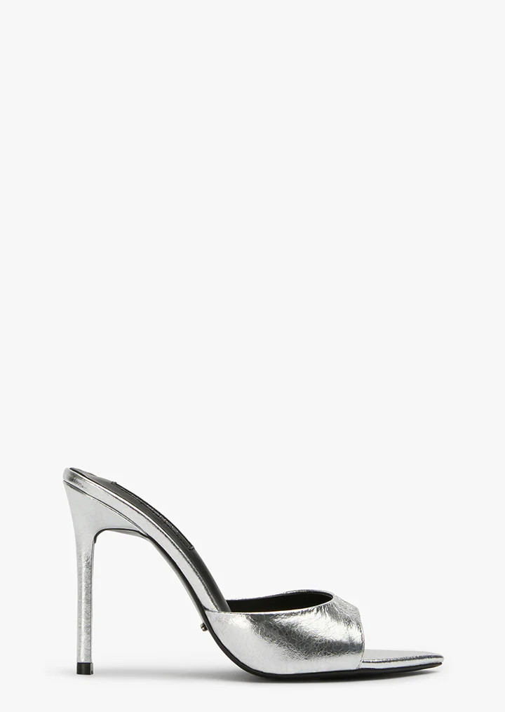 Malibu Silver Vintage Metal Heels | Heels | Tony Bianco | Tony Bianco (Australia & New Zealand)