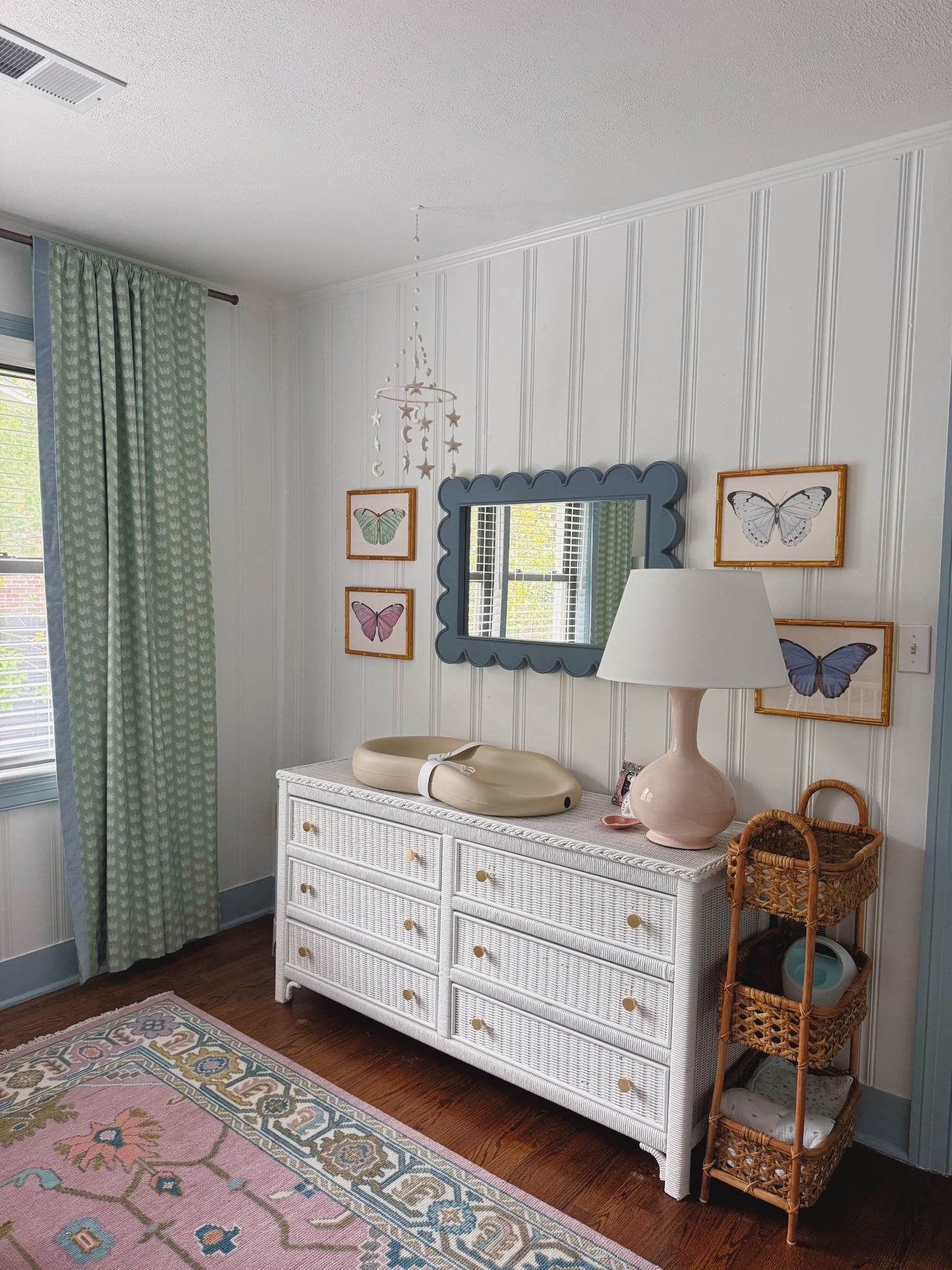 Baby girl nursery. Nursery. Nursery inspo. High low nursery finds. baby girls room. Etsy find. Curtains. Pink. Pink nursery. Butterfly art. Under $50 art. Ltkfindsunder50. LTKhome. LTKbaby. 

#LTKFindsUnder50 #LTKBaby #LTKHome