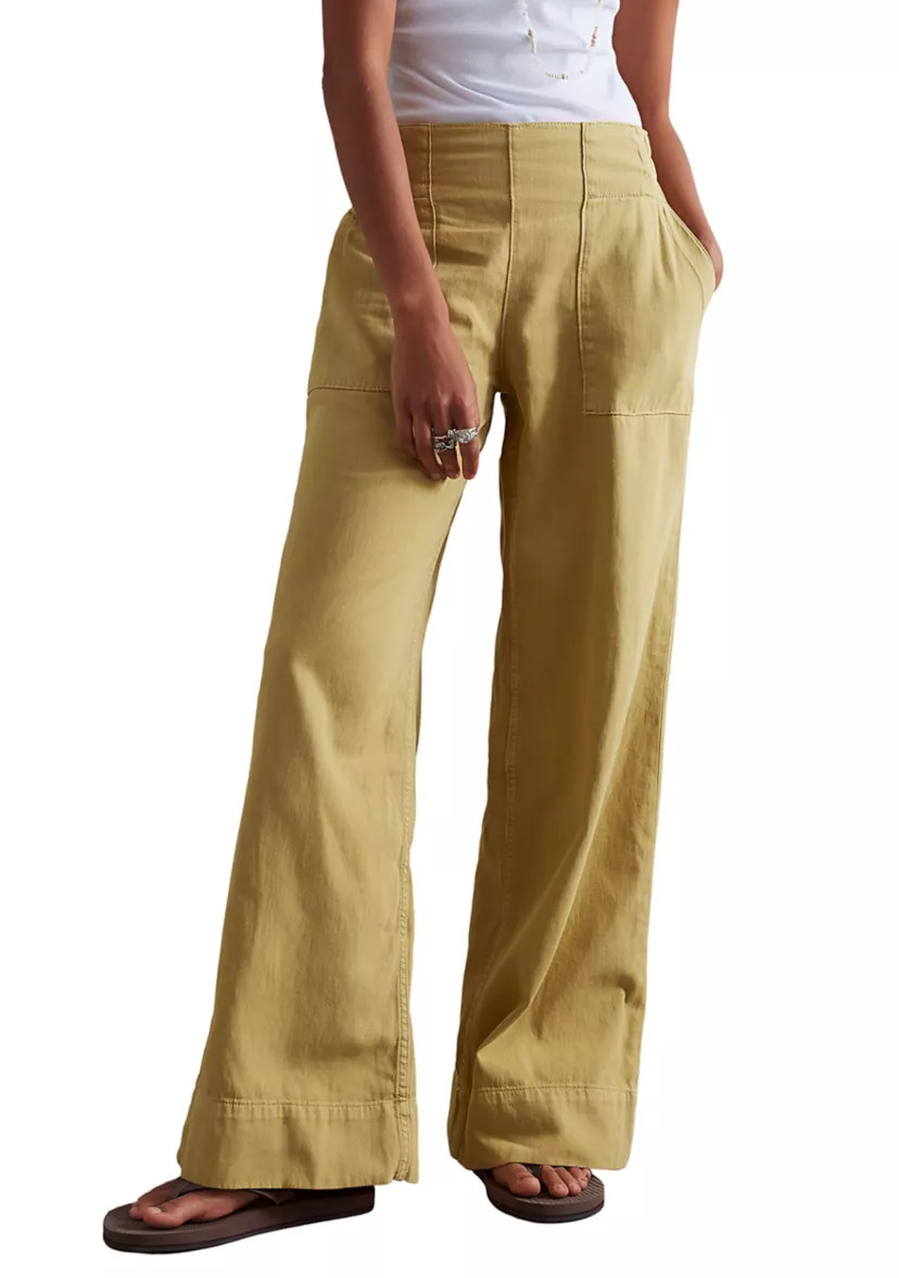 Breezy Denim Wide Leg Pants | Belk