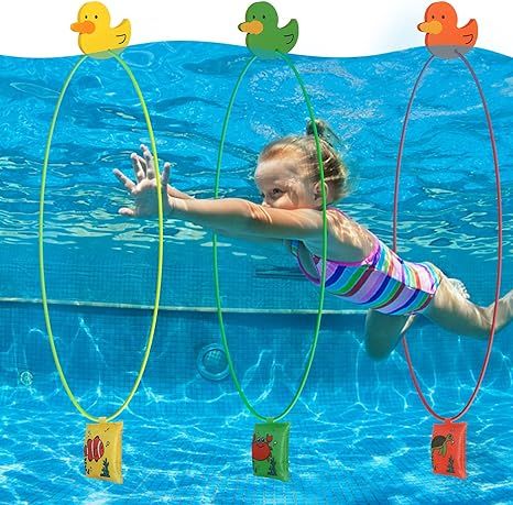 Pool Toys, Swim Through Rings for Adults and Kids Swimming Diving Rings for Kids and Adults, Pool... | Amazon (US)