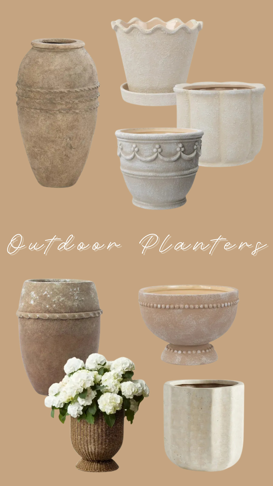Outdoor Planters Round Up! home decor, outdoor 

 #Walmart #PotteryBarn #BallardDesign #McGeeandCo #StudioMcGee #LTKHome #LTKSaleAlert