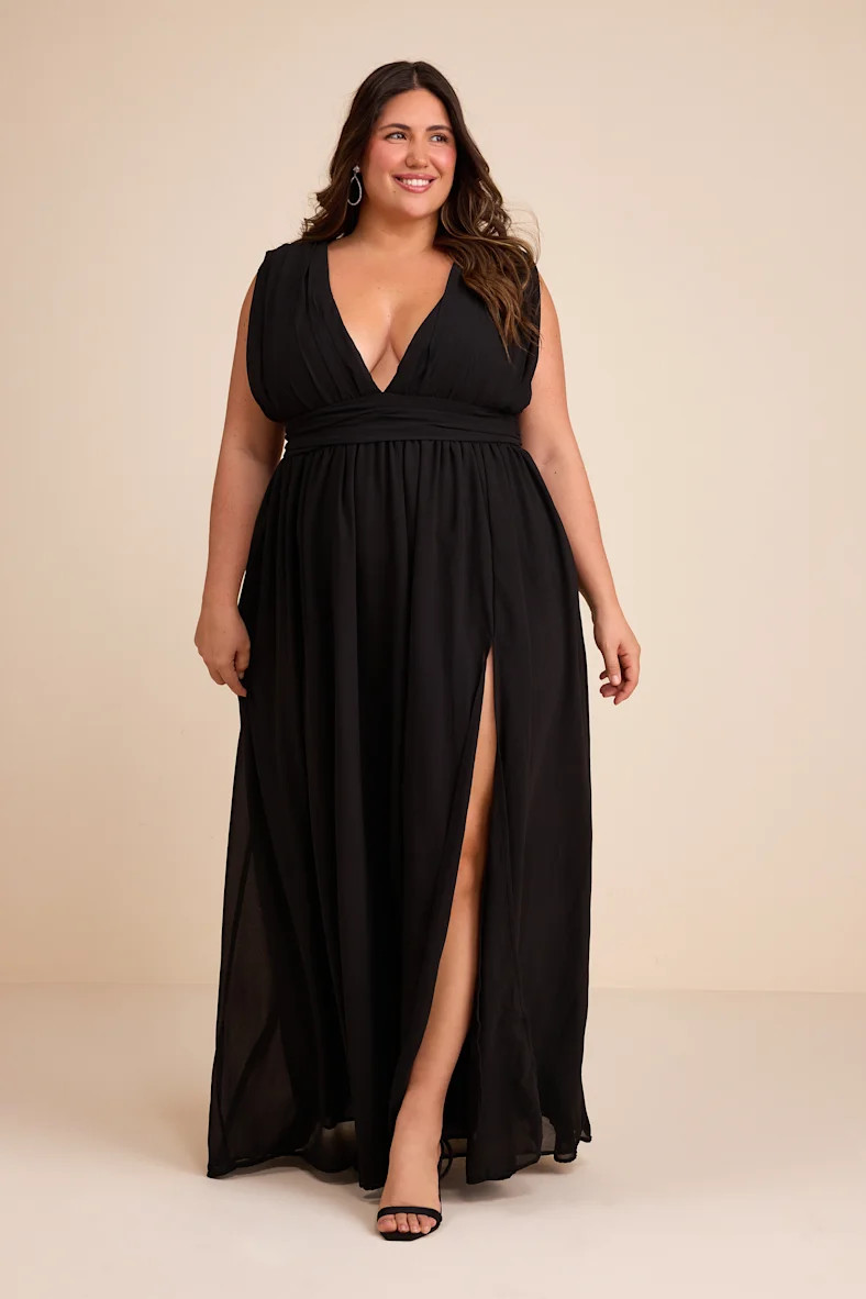 Heavenly Hues Black Maxi Dress | Lulus