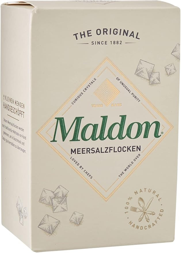 Maldon Salt, Sea Salt Flakes, 8.5 oz (240 g), Kosher, Natural, Handcrafted, Gourmet, Pyramid Crys... | Amazon (US)