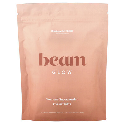 Beam, Glow, Strawberry Kiwi, 15 Stick Packs, 0.22 oz (6.3 g) Each | iHerb