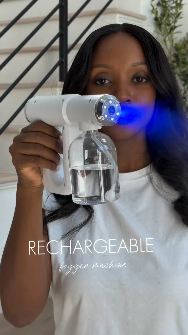 This rechargeable disinfectant helps keep your most-used surfaces clean without all the scrubbing! 🫧 It uses blue light and a fine mist to effectively sanitize, and a full charge lasts up to 90 minutes. I use it on everything—toys, remotes, door handles, and even bathroom floors! ✨

👉 Shop yours to make cleaning faster and easier! 🛍️

#CleaningEssentials #HomeSanitizing #RechargeableCleaner #HomeHacks

#LTKHome #LTKSaleAlert