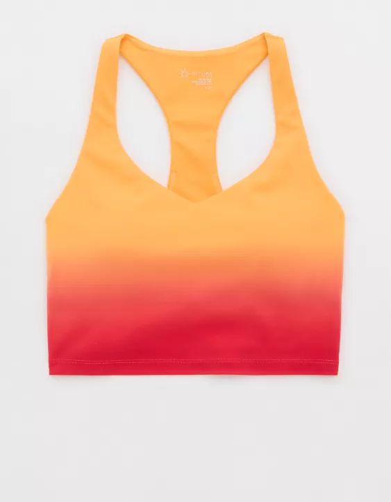 OFFLINE By Aerie Real Me Low Key Racerback Sports Bra | American Eagle Outfitters (US & CA)