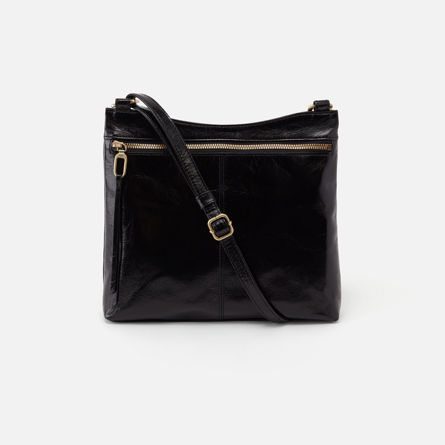 Cambel Crossbody In Polished Leather - Black | HOBO Bags