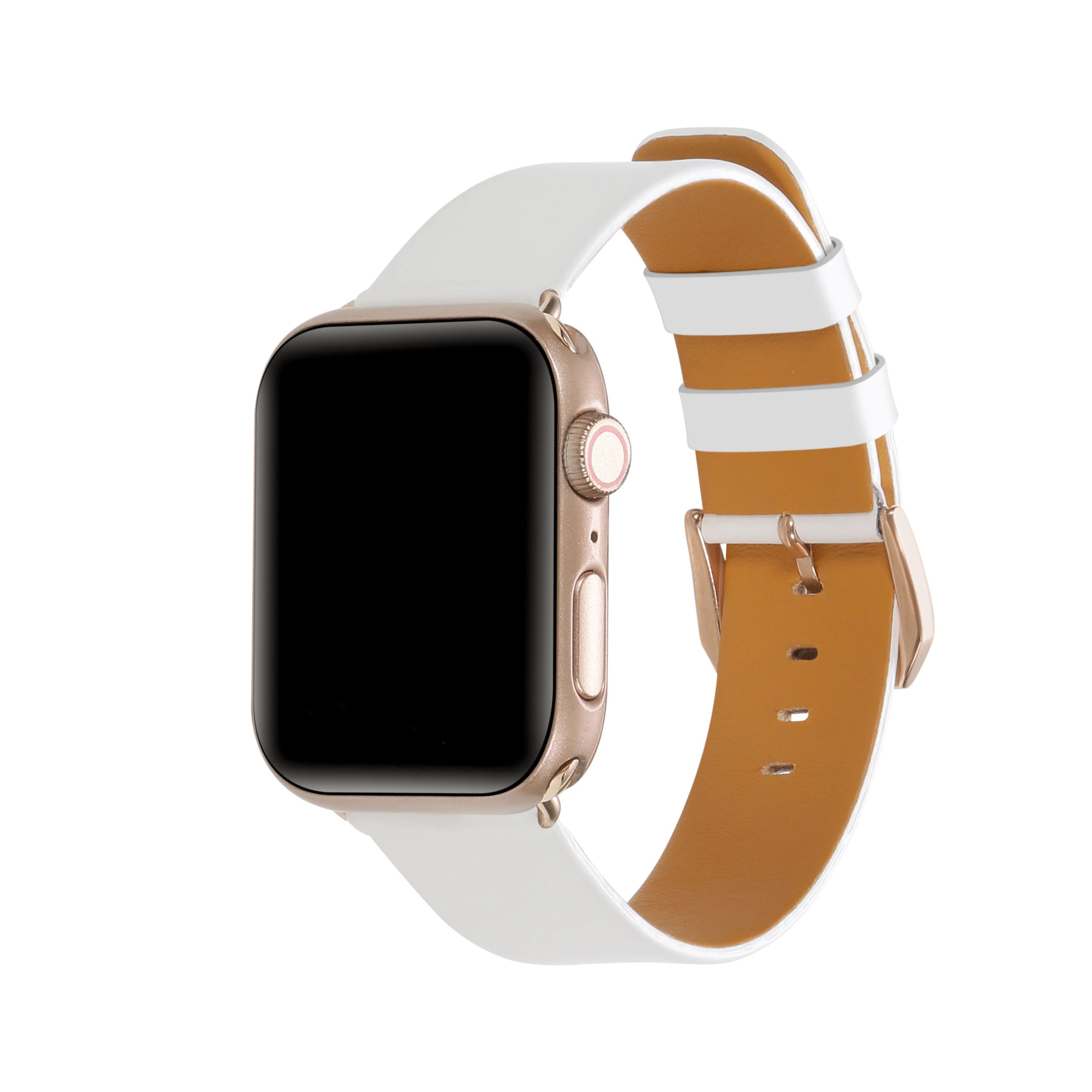 Kate Patent Leather Band for Apple Watch - White | Posh Tech