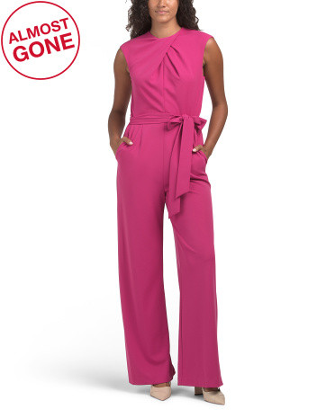 Pleat Neck Jumpsuit | TJ Maxx