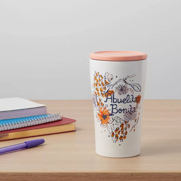 10oz Stoneware Abuelita Bonita Tumbler with Lid - Opalhouse™ | Target
