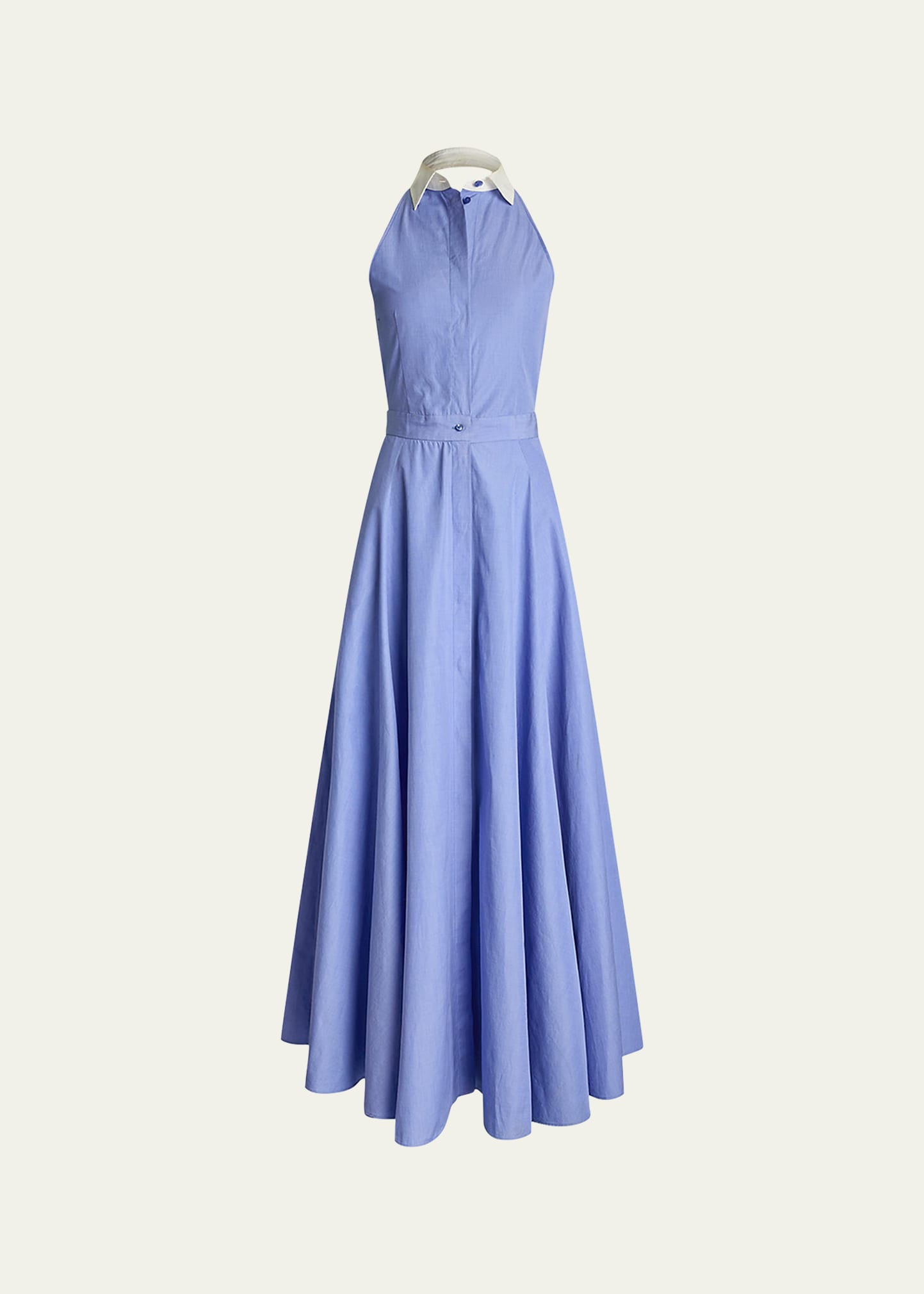 Ralph Lauren Collection Eldred End-on-End Day Halter Dress | Bergdorf Goodman