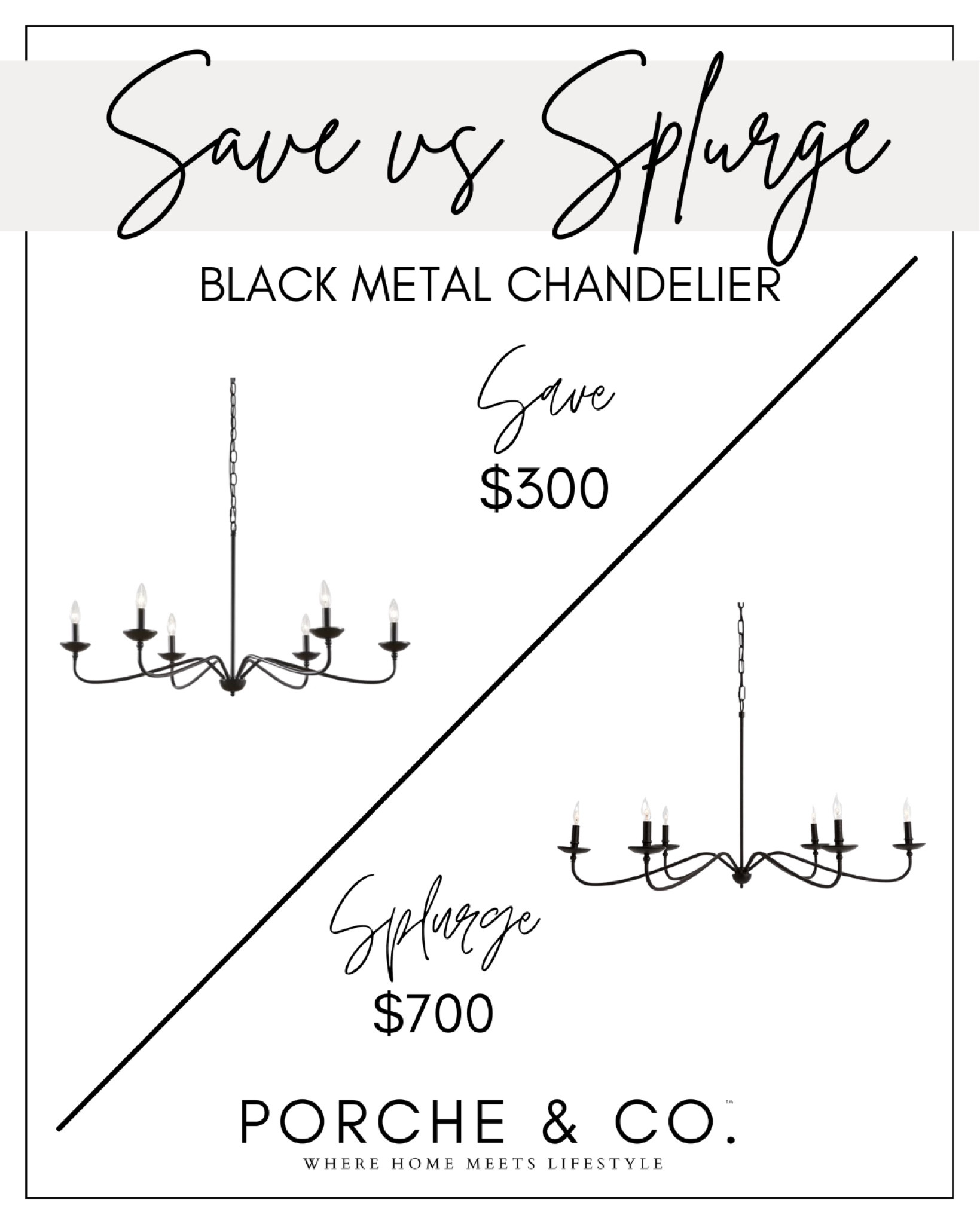 Save vs splurge, black metal chandelier, lighting inspo, decor dupe, affordable decor find

#LTKhome #LTKstyletip #LTKFind