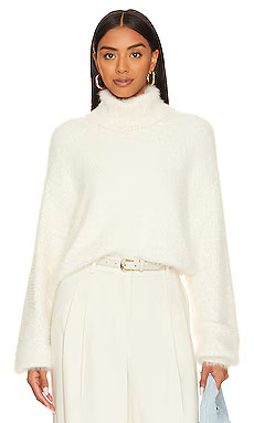 Show Me Your Mumu Chester Sweater in White Knit from Revolve.com | Revolve Clothing (Global)