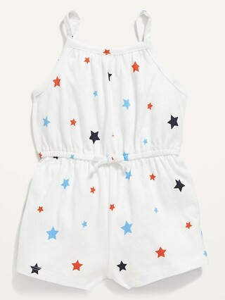 Sleeveless Printed Jersey-Knit Romper for Baby | Old Navy (US)