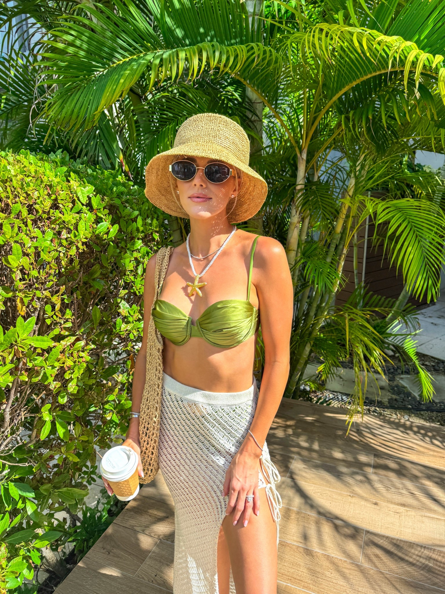 Vacation Swim Outfit. Green Swimsuit. Beach Accessories. 

#LTKStyleTip #LTKSwim #LTKTravel