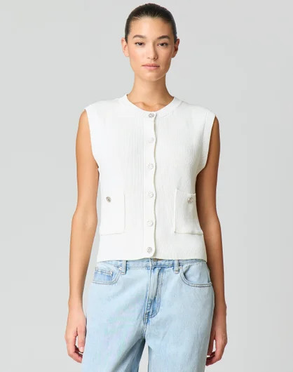 Detail Button Knit Vest | Glassons (Australia)