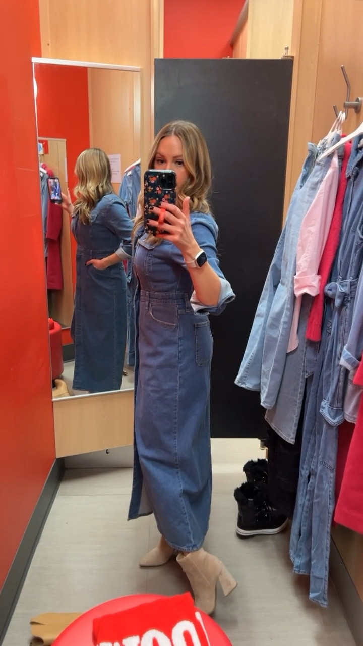 Target has a lot of new denim arrivals including dresses! Here are two of my favorites 💙 wearing a size 4 in both

#LTKfindsunder50 #LTKVideo #LTKstyletip