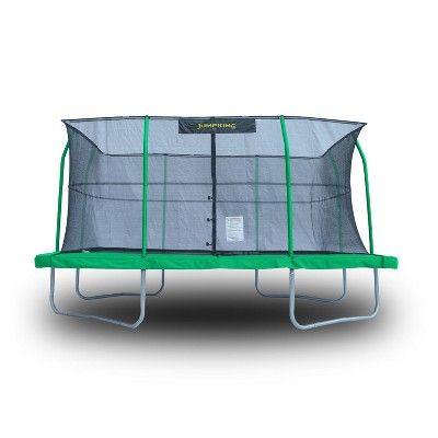 JumpKing JKRC1014C3 10 x 14 Foot Rectangular Trampoline with Safety Net Siding | Target