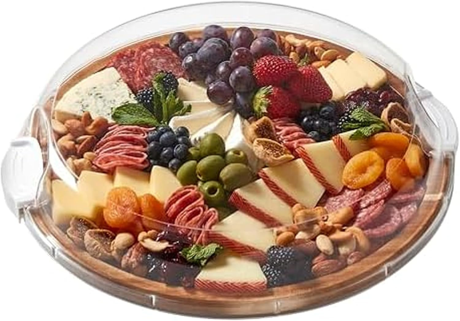 FARBERWARE Build-a-Board Cutting Board with Single Compartment and Clear Locking Lid for Charcute... | Amazon (US)